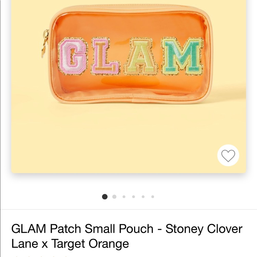 GLAM Patch Small Pouch - Stoney Clover Lane x Target Orange with tags!